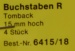 Buchstabe R. 15mm, 4 Stück