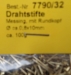 Drahtstifte, Messsing m. Rundkopf Ø 0,8 x 10 mm (ca. 100 g)
