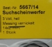 Suchscheinwerfer, 3 V,  21mm hoch, vernickelt, hell, 1 Stück