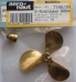 Schiffsschraube, messing,  Ø 60 mm, M 4 R, 3-Blatt