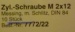 Zylinderk.-Schrauben m. Schlitz, messing, M 2x12 mm, 20 St.