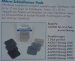 Mikro-Schleifleinen Set mit 6 Pads, je eine Körnung