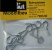 Schraubösen, vernickelt, Länge 20 mm,Ösen-Ø ca.9 mm,10 Stck.