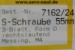 Schiffsschraube M 4, messing, Ø 55 mm, 3-Blatt, spitze Nabe