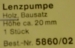 Lenzpumpe Holz, Bausatz, Höhe 20 mm