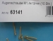 Augenschrauben, M 1,4x12mm, 10 St.