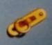 Ringhalter, messsing, 17 mm lang, 10 Stück