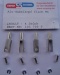 ALU-Gabelkopf, flach, M 4,  4 Stück  - NEU -