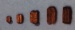 20 St.Klumpblock(Holz), 7 mm hoch, 2 Rillen, dunkel