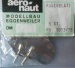 RUDERBLATT 18x25mm, Höhe 27 mm, M 2 Gewinde,5 Stück