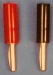 STECKER rot/schwarz, 1 Paar