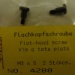 Flachkopfschrauben M 3x5, 2 Stück
