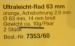 Ultraleicht-Modell-R.,Ø 63, Breite 12mm, orange/vorr. 1.1.25