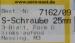 Schiffsschr. M 3, linkslaufend, Ø 25 mm, 3-Blatt,spitze Nabe