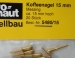 Koffeenägel (Messing),  15  mm, 20 Stück