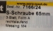 Schiffsschraube, messing,  Ø 65 mm, M 4 R, 3-Blatt