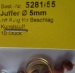 Juffern, Plastik,mit Ring f. Beschlag,  Ø 5 mm, 10 Stück