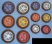Ultraleicht-Modell-Räder, Ø 63, Breite 12mm, blau
