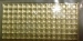 Riffelblech, metall messingfarbig, 40 x 250 mm