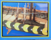 Gokstad  Wikingerschiff 7 Jh.  (Länge 62 cm) -Standmodell-