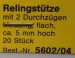 Relingstütze flach 2B/5mm