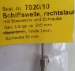 Schiffswelle 2mm m.Stevenrohr und Schraube Ø 30m, 3-flügelig