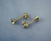 Signalhorn Metall, messingfarbig,  5 x 15 mm, 2 Stück