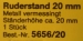 Ruderstand Met.20mm