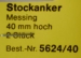 Stockanker, metall, Höhe 41mm, Breite 33 mm, 2 Stück