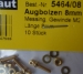 Augbolzen (Messing)   8 mm, 10 Stück