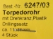 Torpedorohr Drilling (Plastik) mit Drehkranz, grau