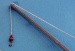 Haken Metall für Ladebaum,  9 mm hoch, 10 Stück