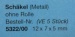 Schäkel ohne Rolle, messing, 5 Stck., 12x7x5 mm