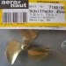 Schiffsschraube, Messing, 3-Blatt, 45 mm, M 4, rechts
