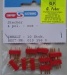 Stecker  4-polig, rot, 10 Stück