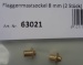 Flaggenmastsockel, Außen-Ø 8 mm,  2 Stück