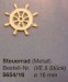 Steuerrad, Metall, 16 mm, 5 Stück