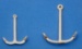 Stockanker, metall, Höhe 20mm, Breite 18 mm, 2 Stück