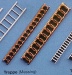 Treppe Messing,  9 mm breit, 250 mm lang, 1 Stück