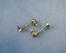 Signalhorn Metall , messingfarbig, 4 x 11 mm, 2 Stück