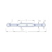 Wantenspanner mit Ösenschrauben M 2x12 mm (2)