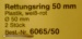 Rettungsringe Ø 50 mm, weiß/rot