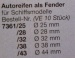 AUTOREIFEN/FENDER, Gummi  38 mm, 10 Stück