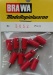 BRAWA-Schwachstrom-Stecker, rot, 10 Stück