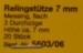 Relingstützen flach (Messing).3B / 7 mm