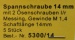 Spannschrauben (Messing).Ö/Ö  14 mm, 5 Stück