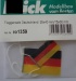 Flaggensatz Deutschland 25x40 mm/15x30 mm