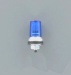 Rundumleuchte m. blauem Glas u.schwenkbaren Sockel Aluminium