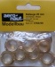 Bullaugen, Messing, 20 mm, 10 Stück