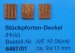 Stückpforten.-Deckel,  Holz, ca. 9 x 11 mm,  10 Stück